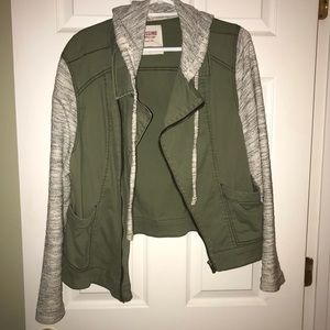 green jacket
